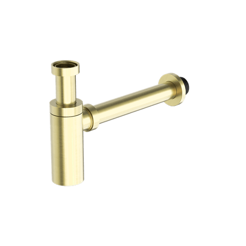 40mm Round Bottle Trap Brushed Gold