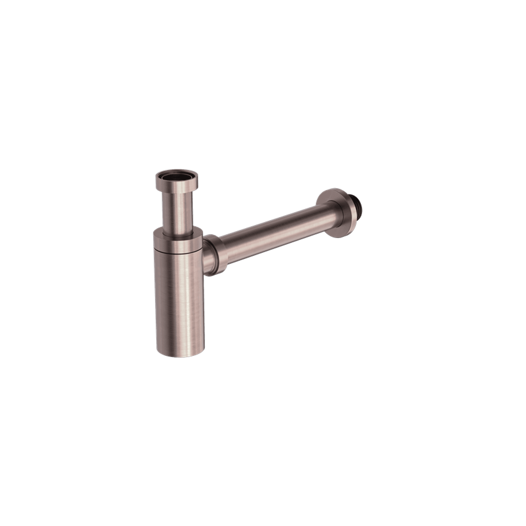 40mm Round Bottle Trap Brushed Bronze