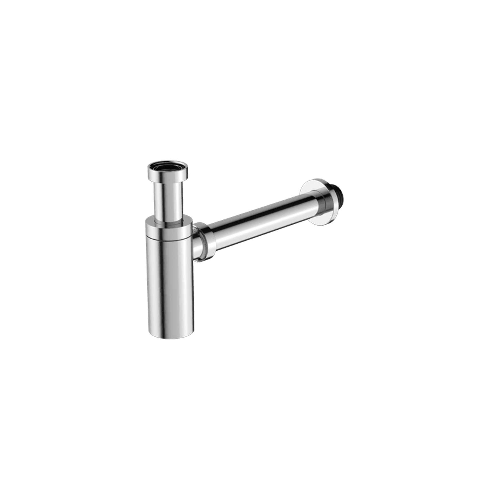 40mm Round Bottle Trap Chrome