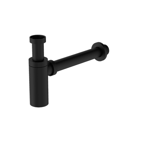 40mm Round Bottle Trap Matte Black