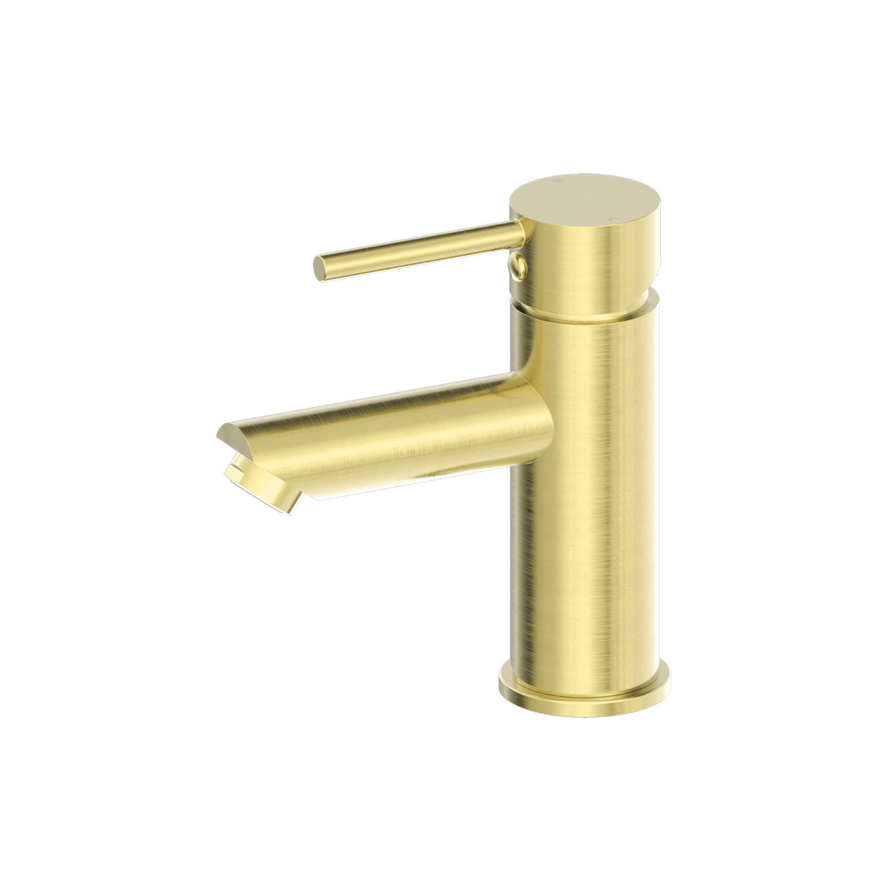 Dolce Basin Mixer Straight Spout All Pressure Brushed Gold