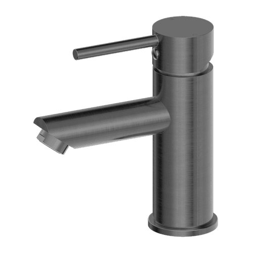 Dolce Basin Mixer Straight Spout All Pressure Gun Metal