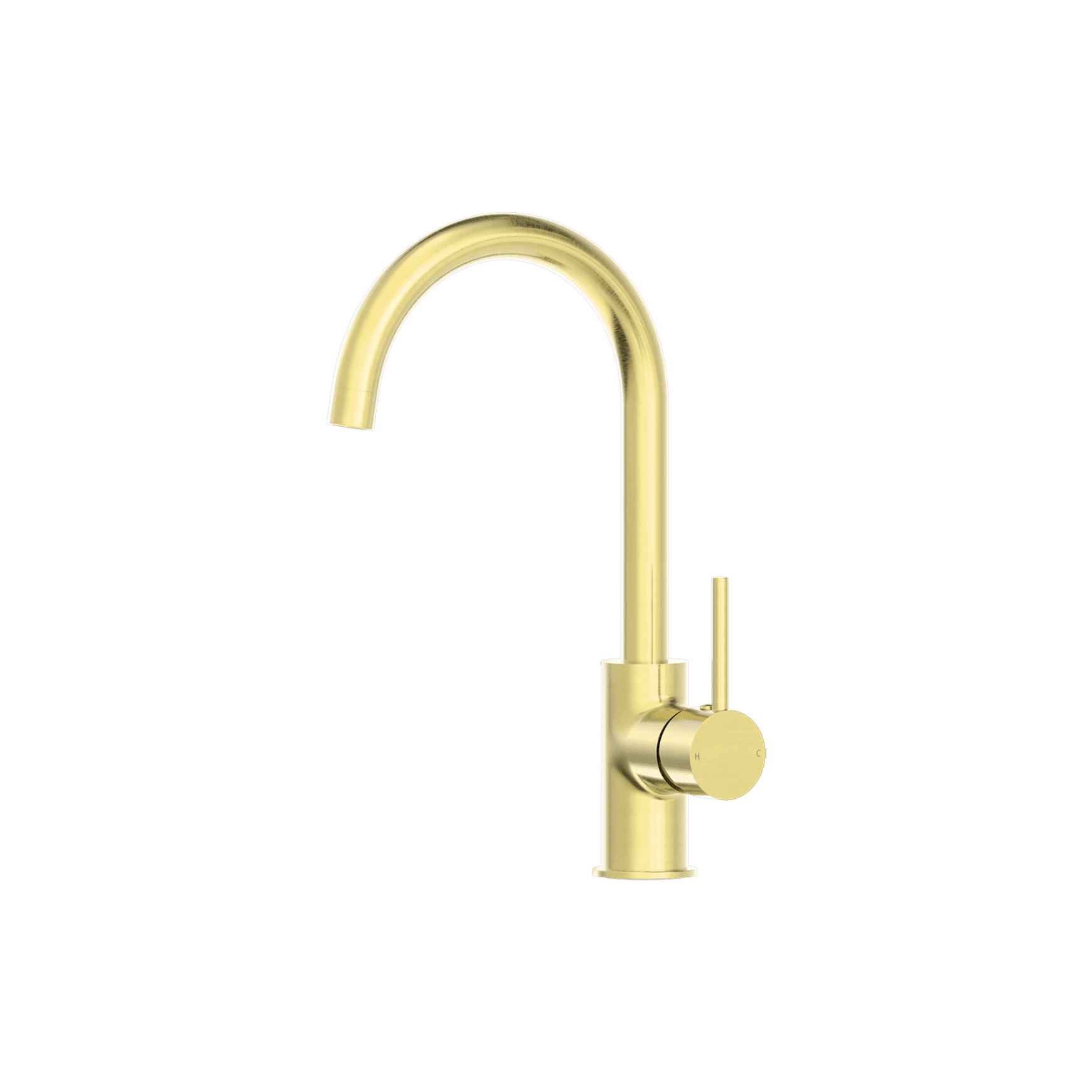 Dolce Kitchen Mixer Gooseneck All Pressure Brushed Gold