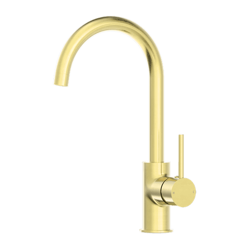 Dolce Kitchen Mixer Gooseneck All Pressure Brushed Gold