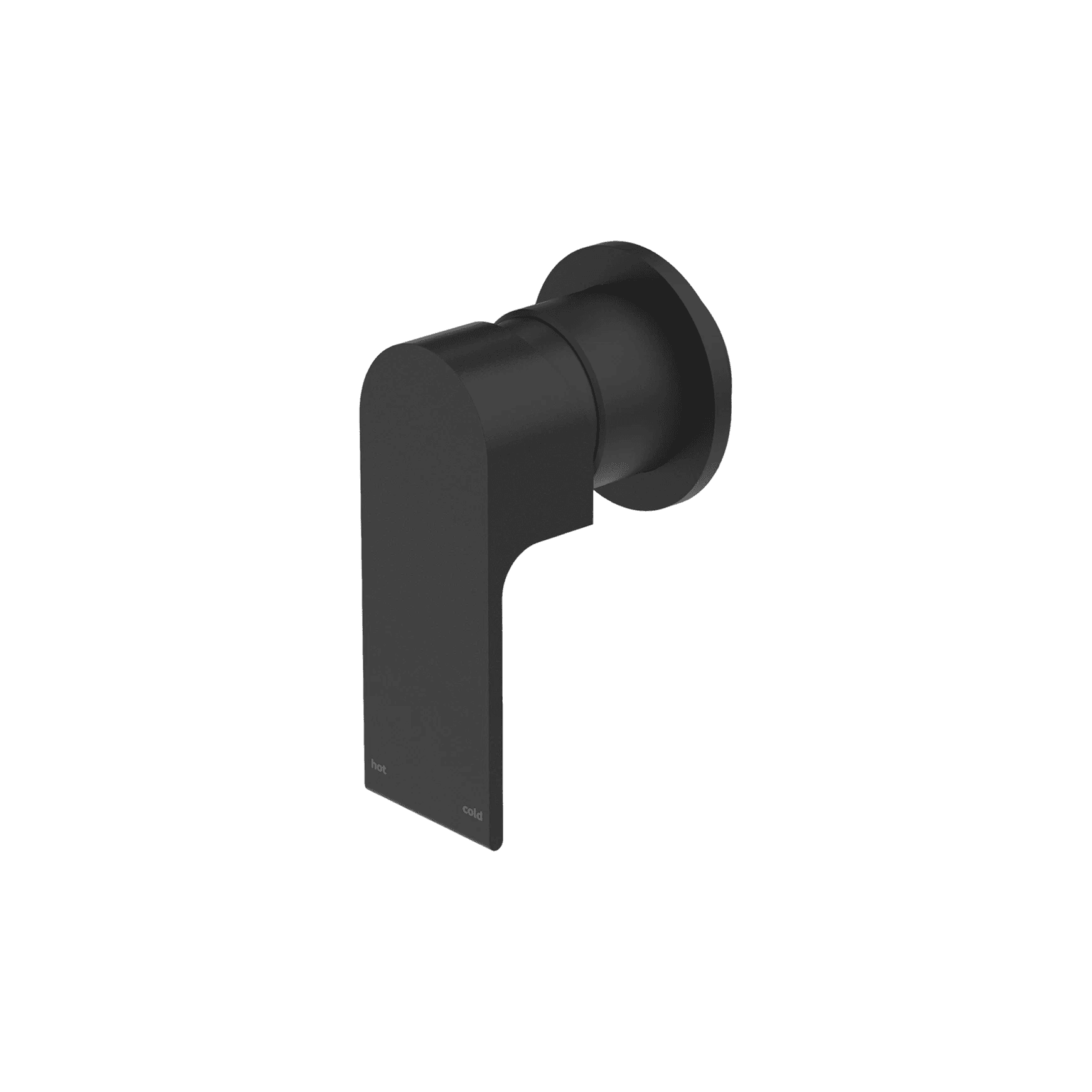 Bianca Shower Mixer 80mm Plate All Pressure Matte Black
