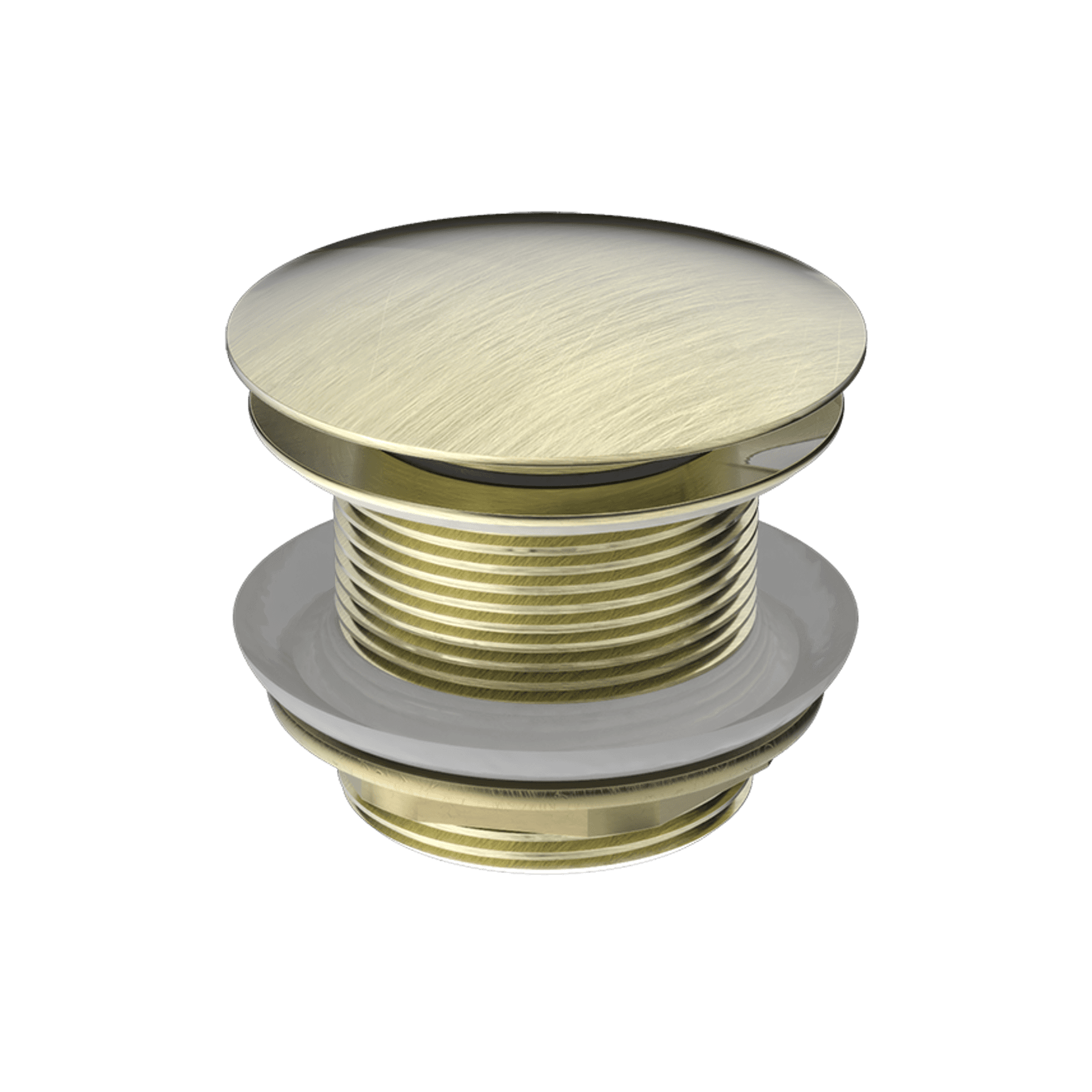 40mm Bath Pop-Up Plug With Removabel Waste No Overflow Aged Brass