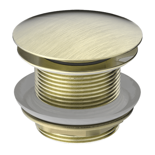 40mm Bath Pop-Up Plug With Removabel Waste No Overflow Aged Brass