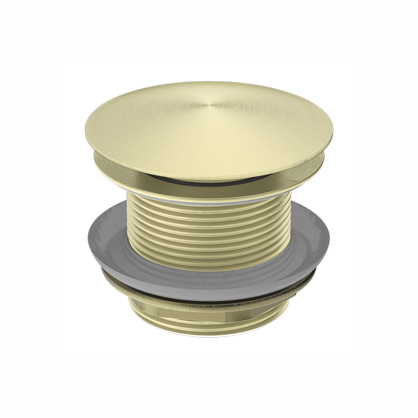 40mm Bath Pop-Up Plug With Removabel Waste No Overflow Brushed Gold