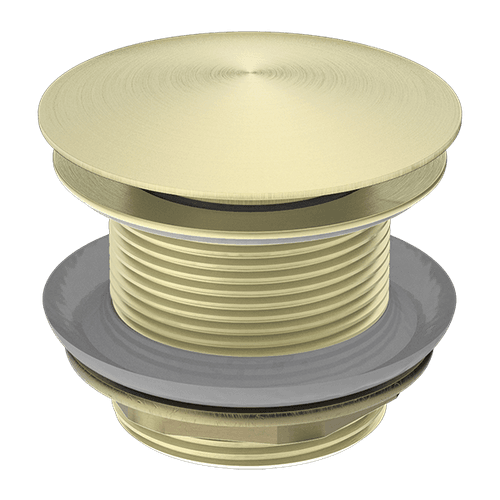 40mm Bath Pop-Up Plug With Removabel Waste No Overflow Brushed Gold