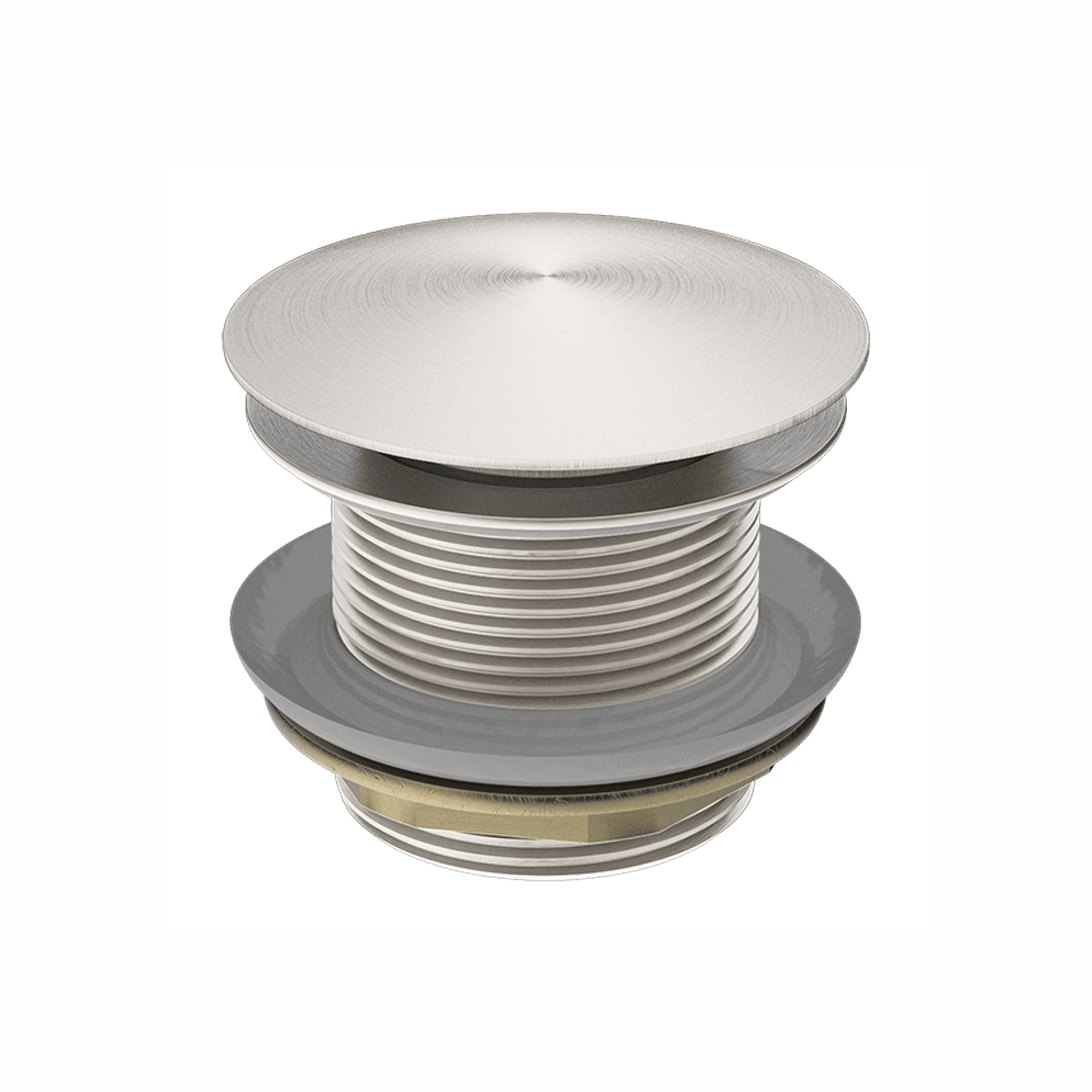 40mm Bath Pop-Up Plug With Removabel Waste No Overflow Brushed Nickel
