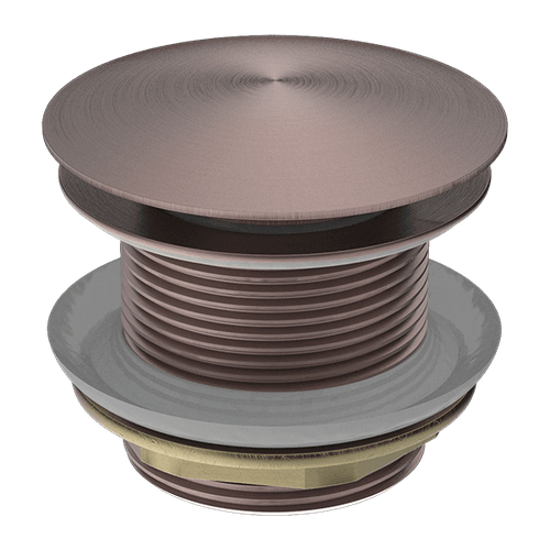 40mm Bath Pop-Up Plug With Removabel Waste No Overflow Brushed Bronze