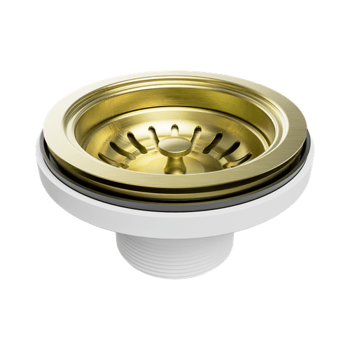 Kitchen Sink Basket Waste Brushed Gold