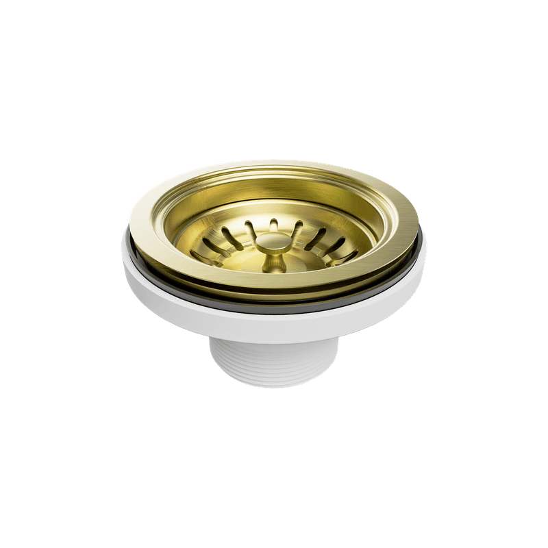 Kitchen Sink Basket Waste Brushed Gold