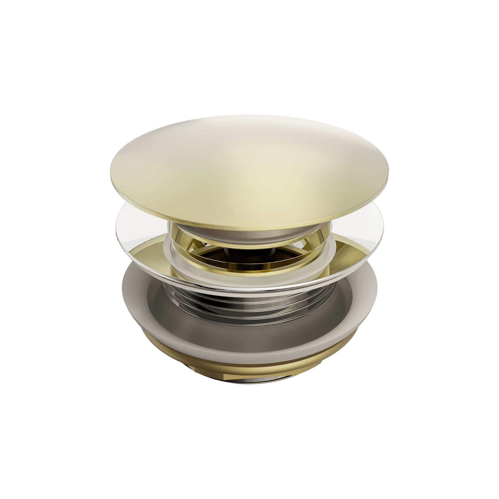Short Pop Up Bath Waste 40mm Brushed Gold