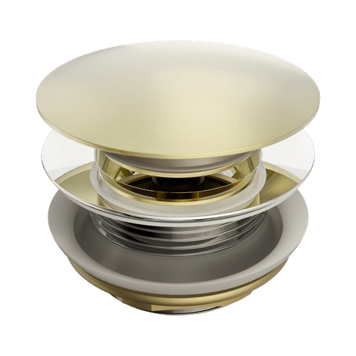 Short Pop Up Bath Waste 40mm Brushed Gold