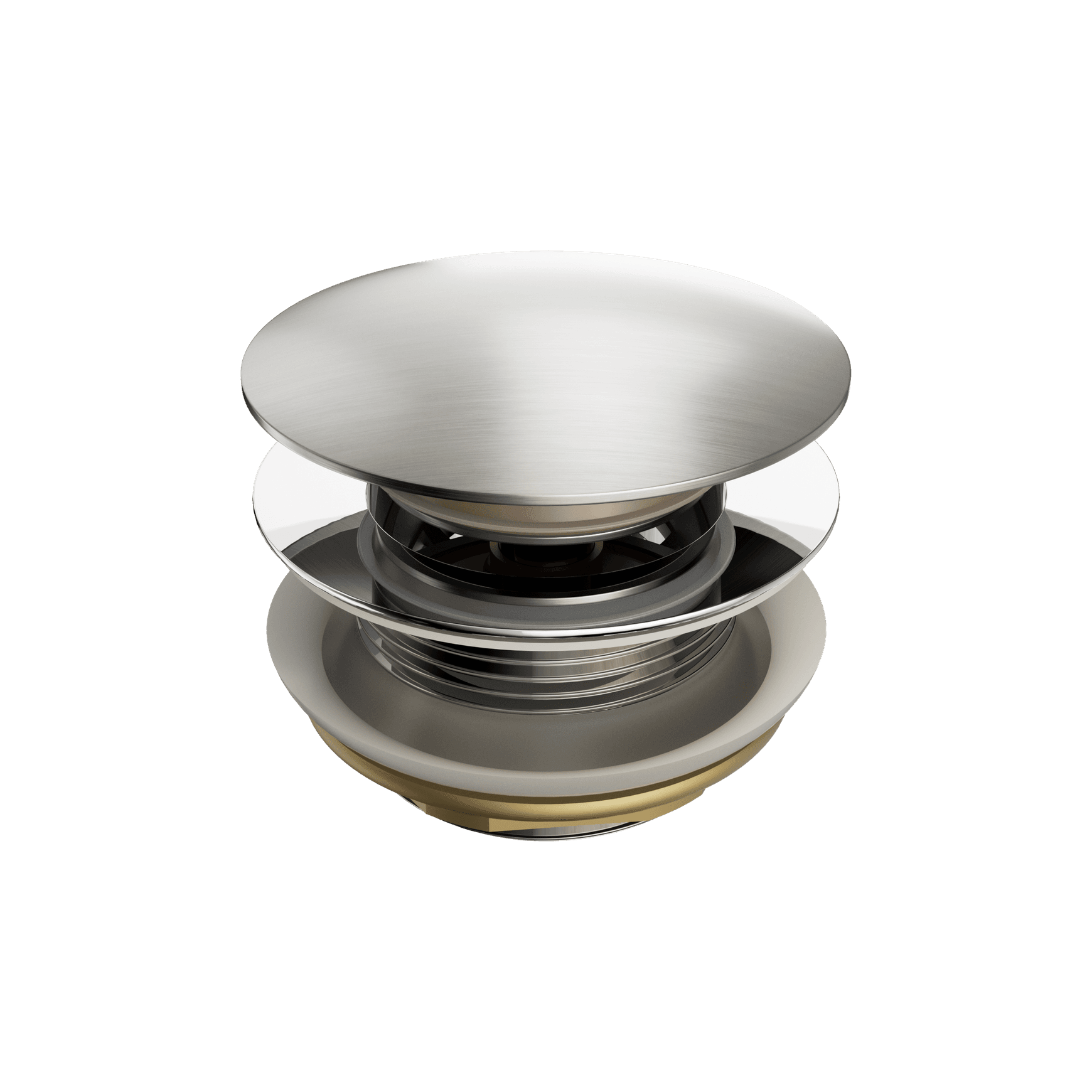 Short Pop Up Bath Waste 40mm Brushed Nickel