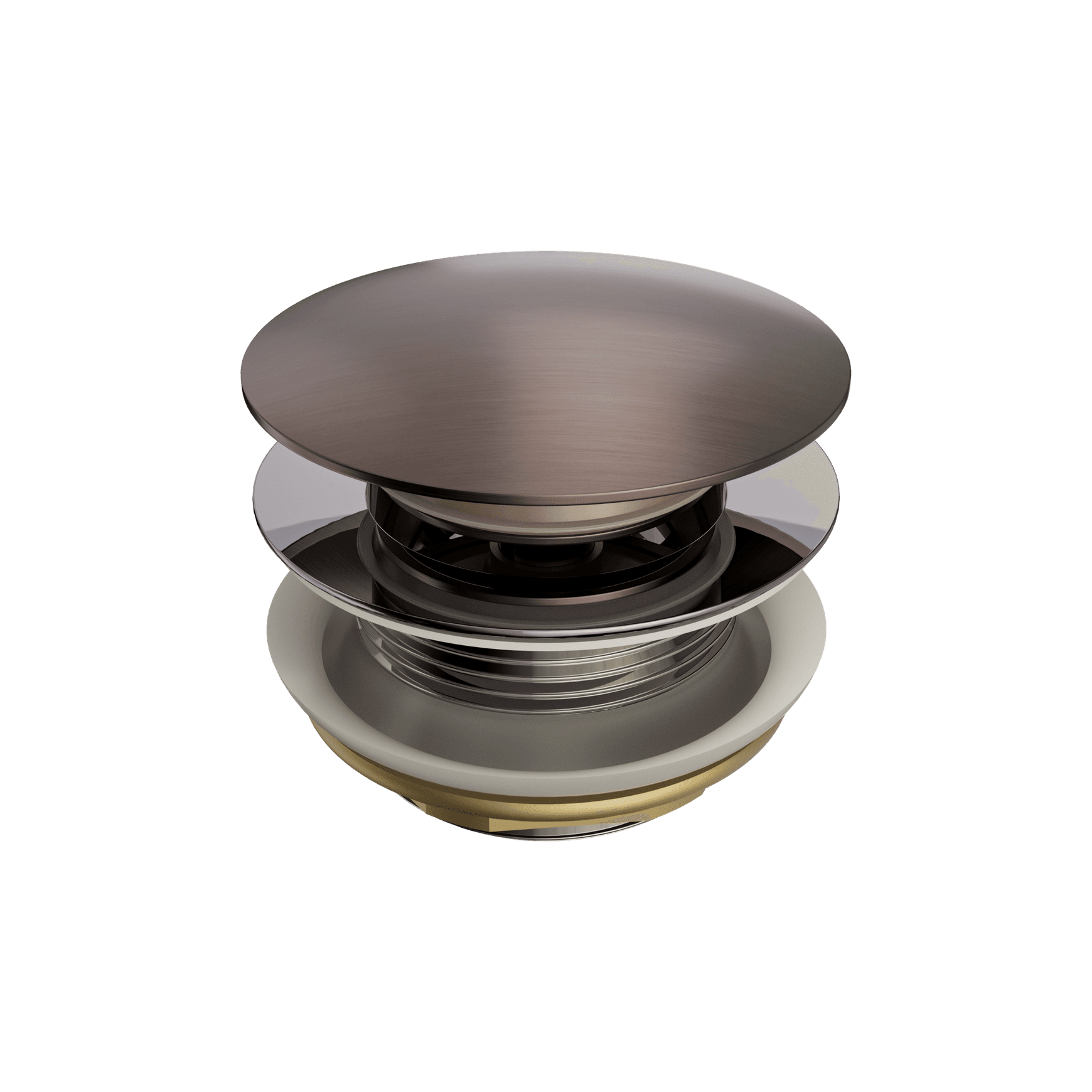 Short Pop Up Bath Waste 40mm Brushed Bronze