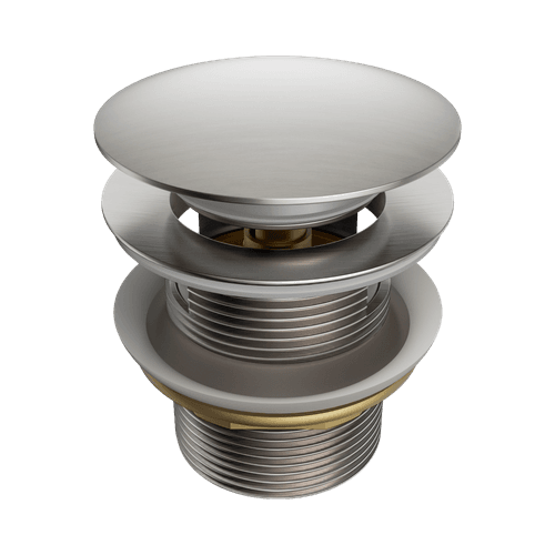 Pop Up Bath Waste 40mm With Overflow Brushed Nickel