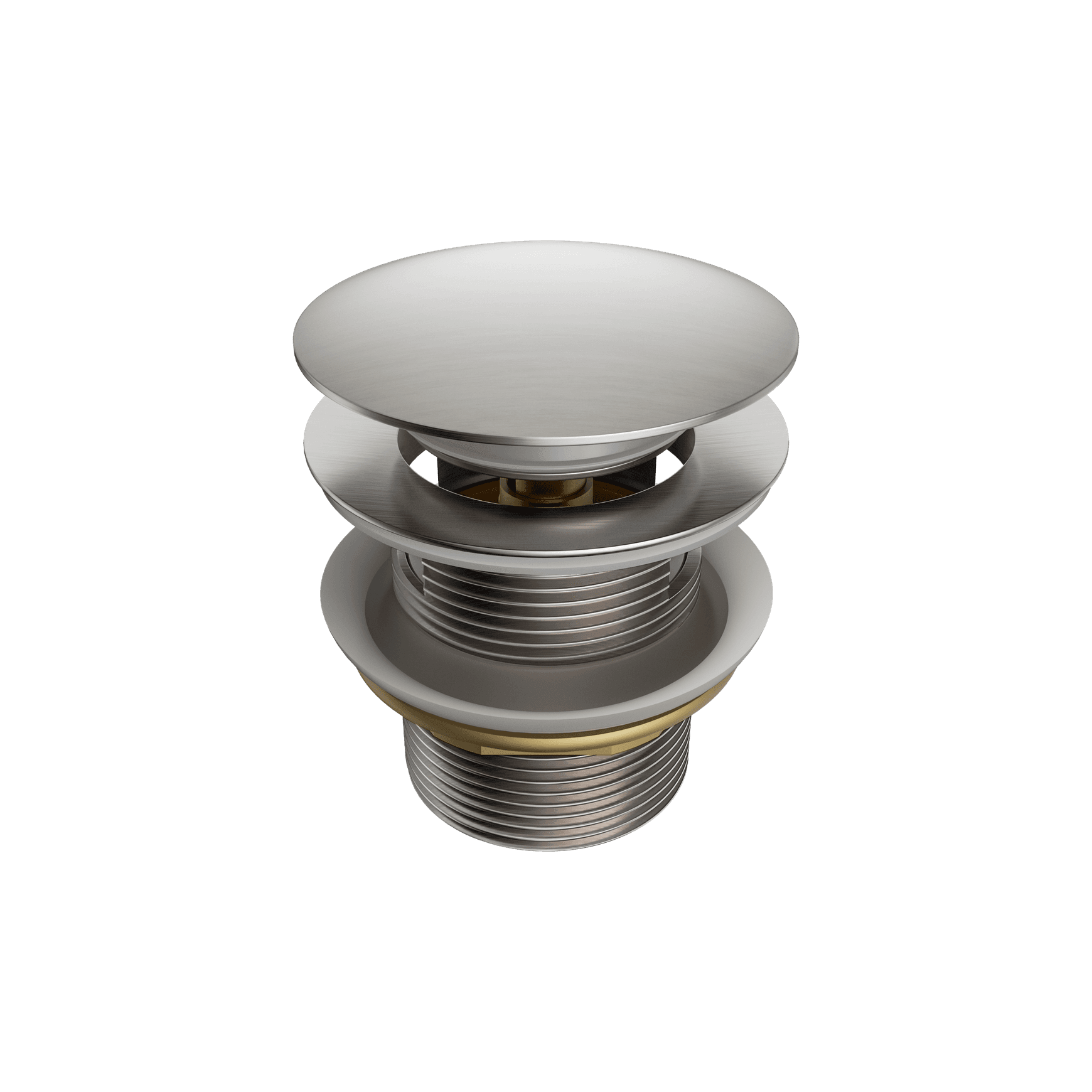 Pop Up Bath Waste 40mm With Overflow Brushed Nickel