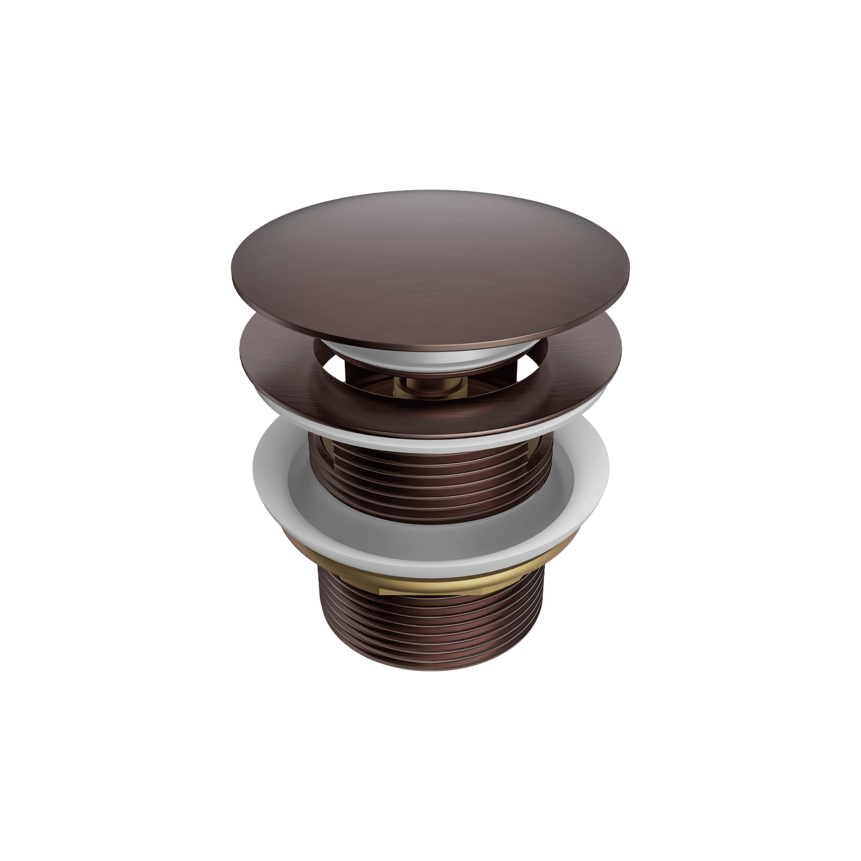 Pop Up Bath Waste 40mm With Overflow Brushed Bronze