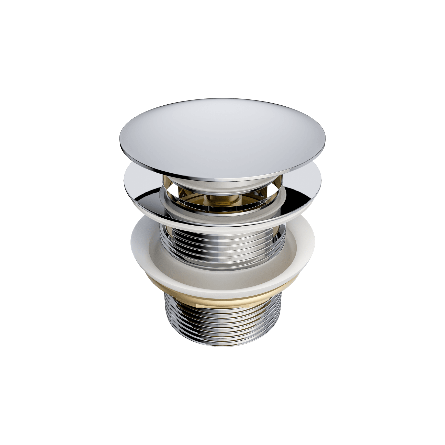 Pop Up Bath Waste 40mm With Overflow Chrome