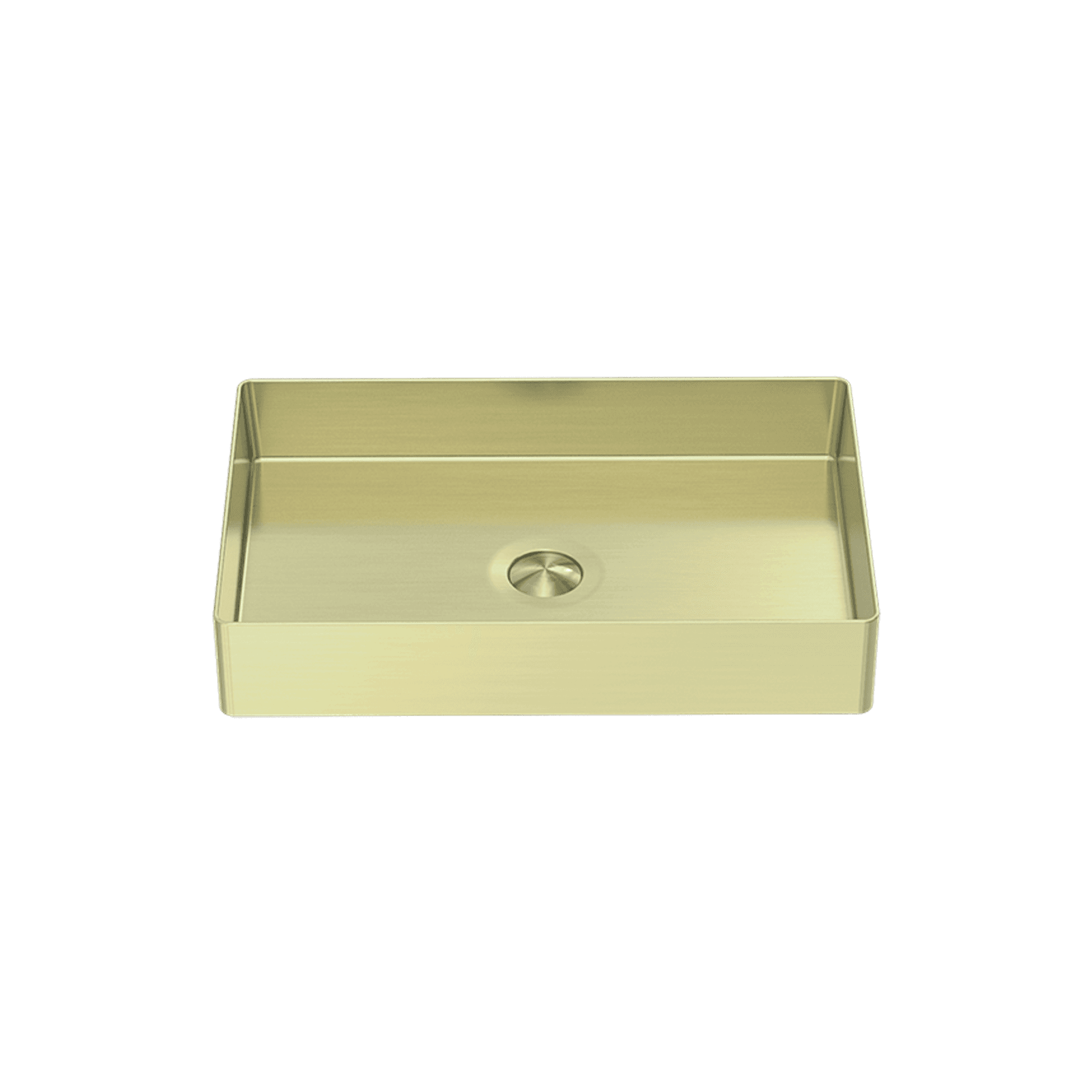 Opal Rectangle Stainless Steel Basin Brushed Gold