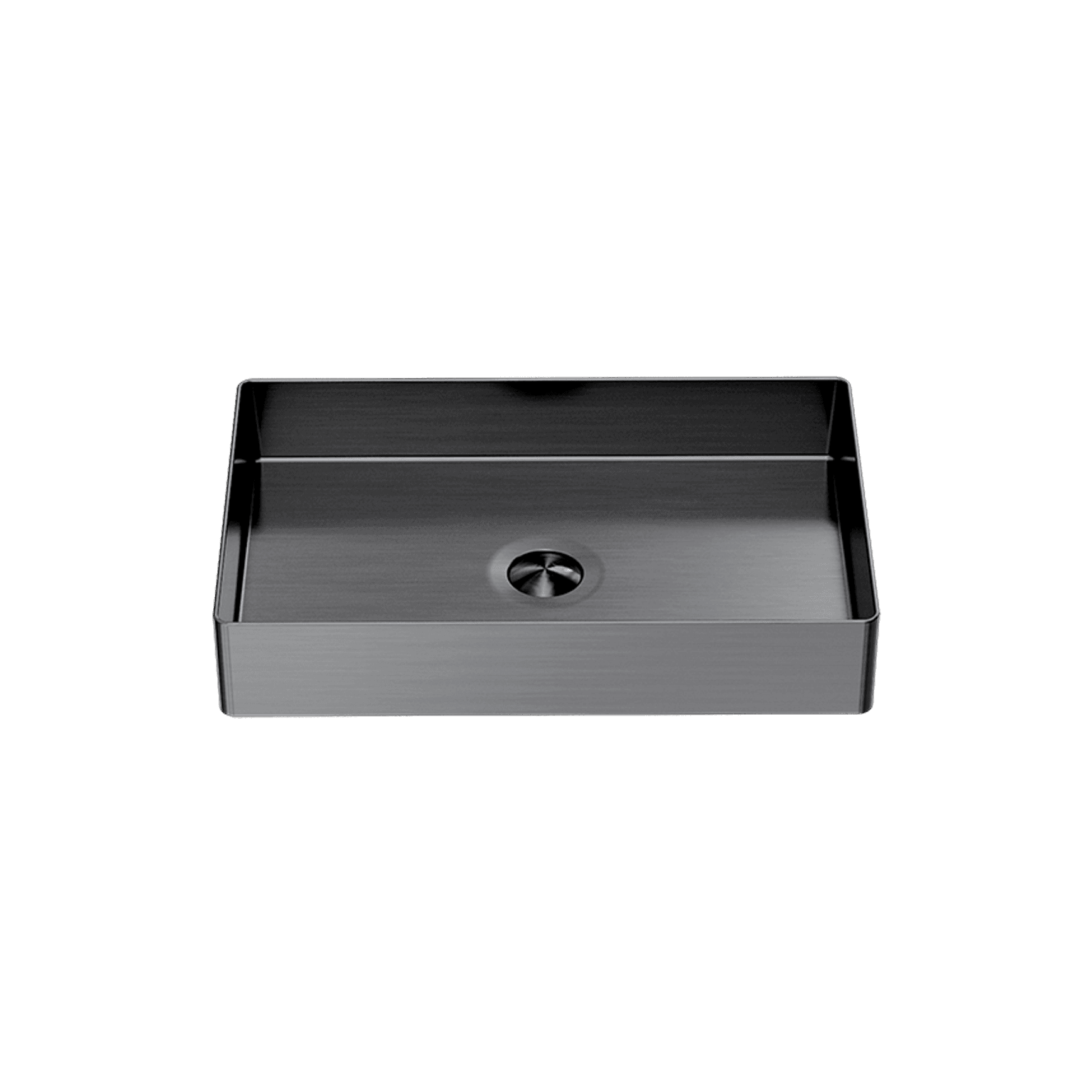 Opal Rectangle Stainless Steel Basin Graphite
