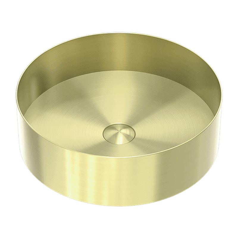 Opal Round 400mm Stainless Steel Basin Brushed Gold