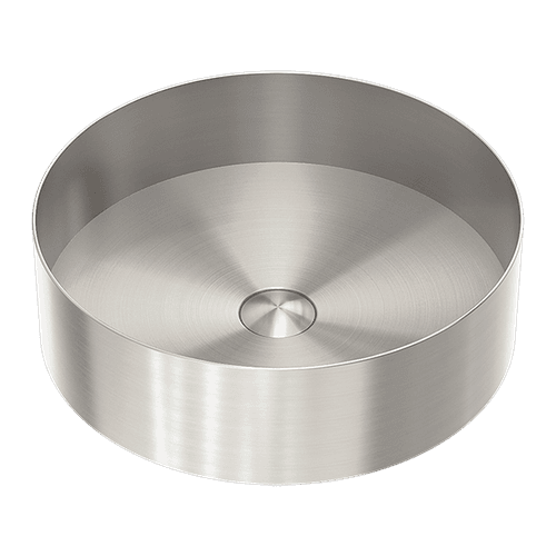 Opal Round 400mm Stainless Steel Basin Brushed Nickel