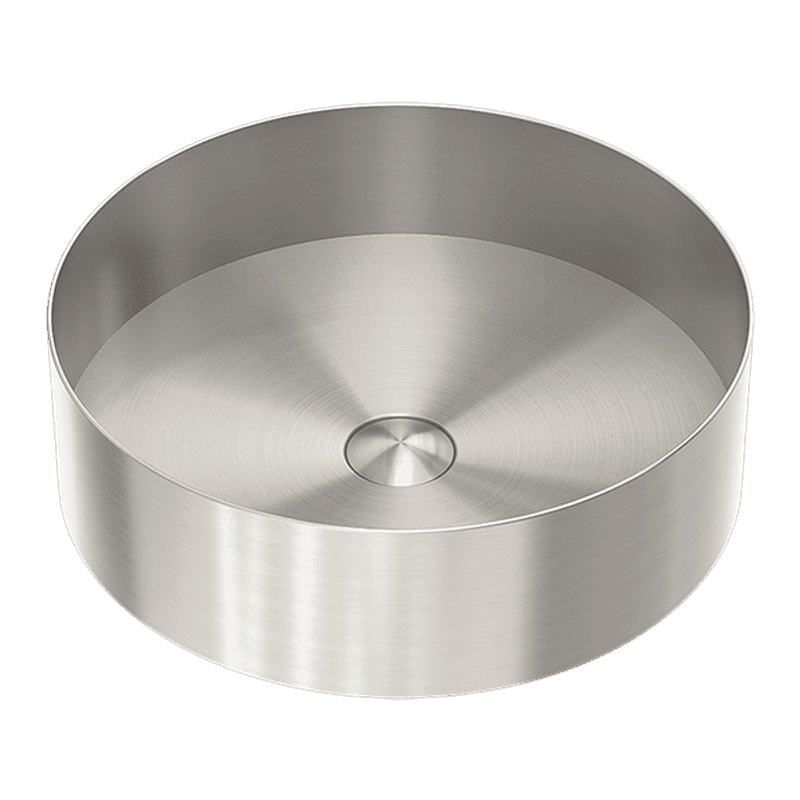 Opal Round 400mm Stainless Steel Basin Brushed Nickel