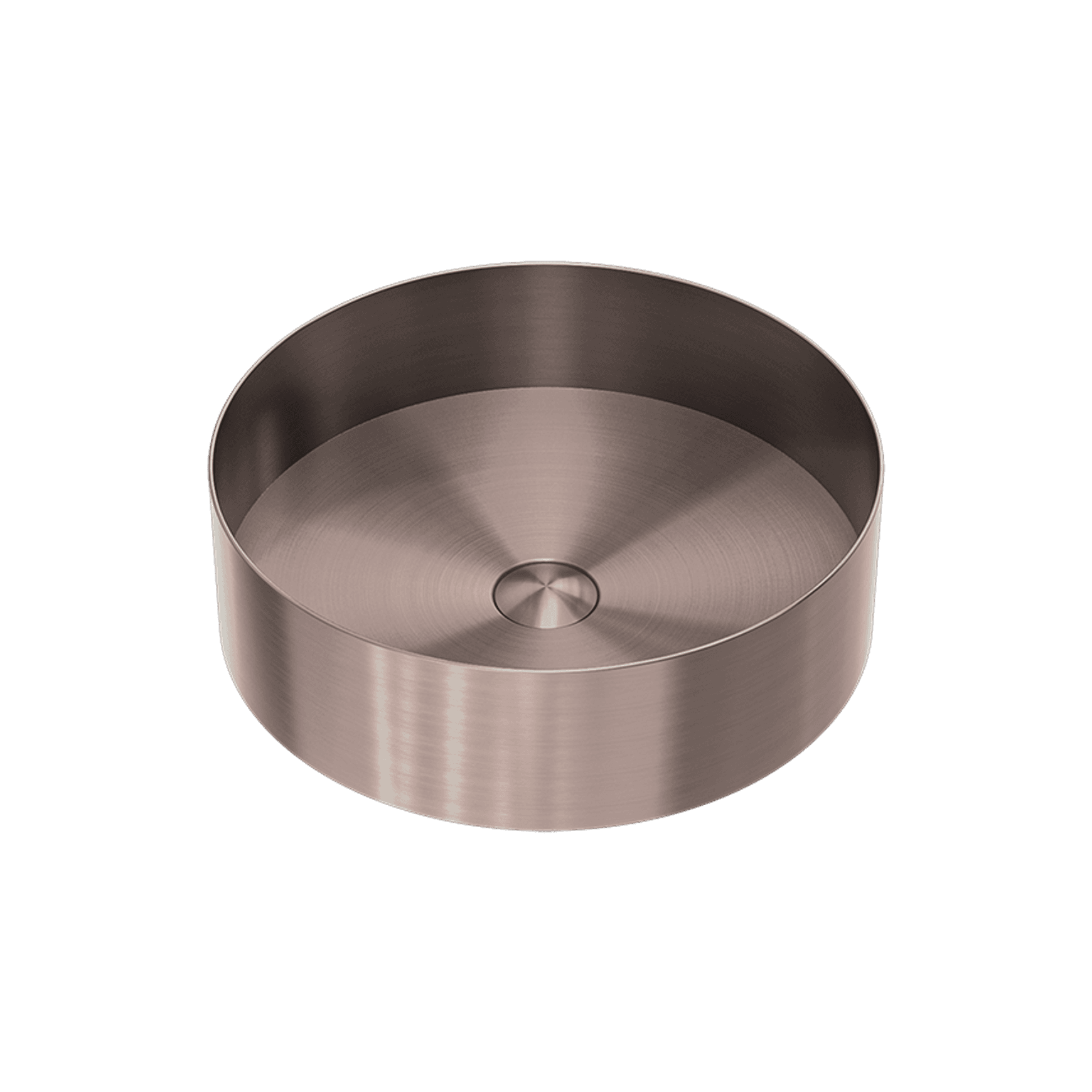 Opal Round 400mm Stainless Steel Basin Brushed Bronze