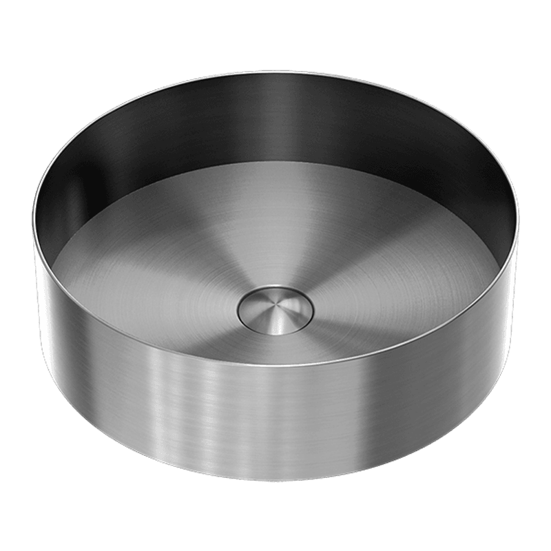 Opal Round 400mm Stainless Steel Basin Graphite