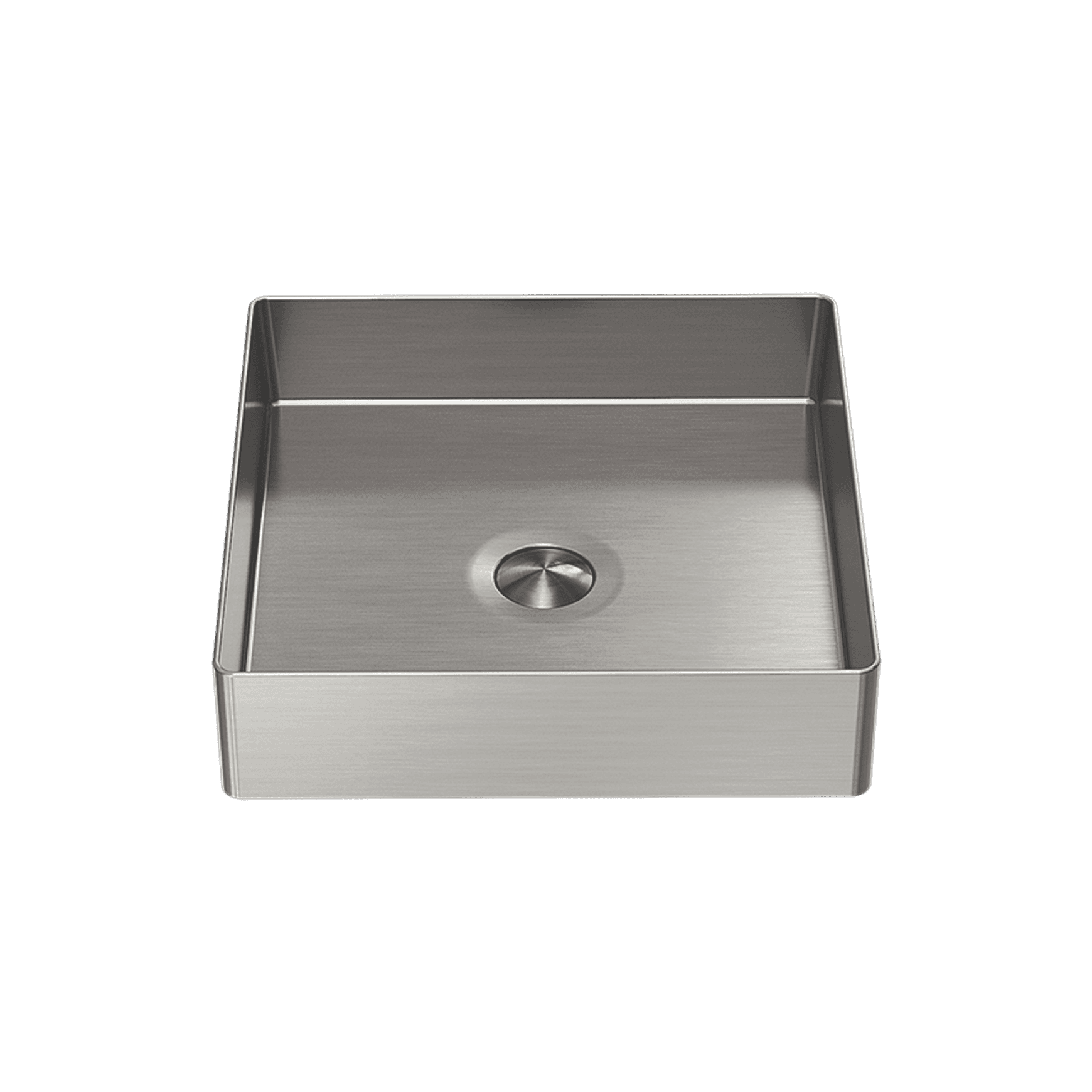 Opal Square 400mm Stainless Steel Basin Brushed Nickel