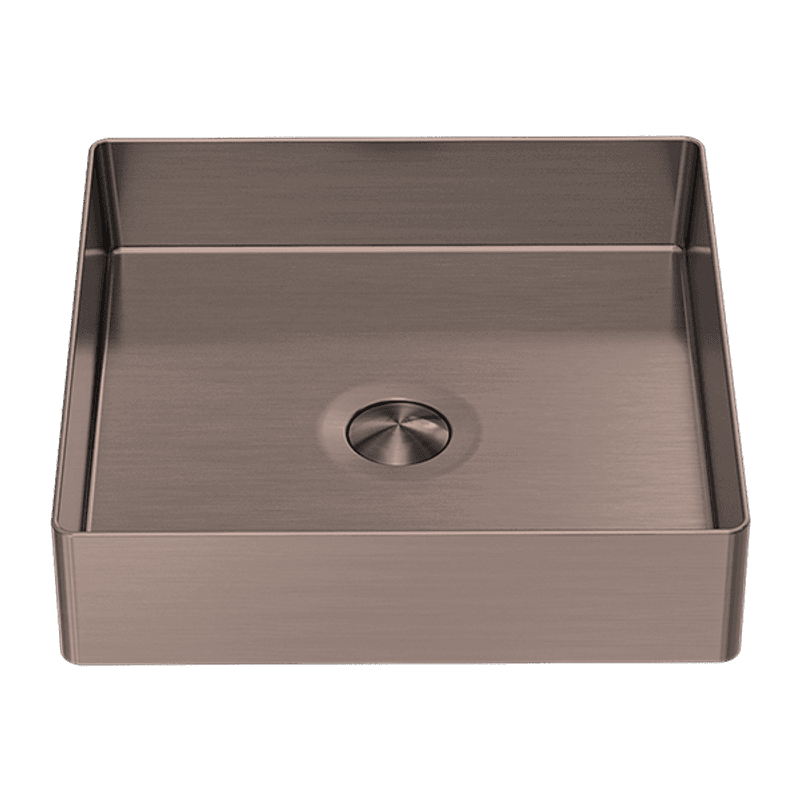 Opal Square 400mm Stainless Steel Basin Graphite
