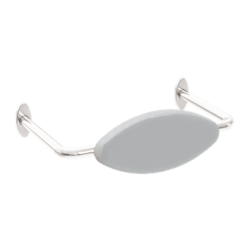 Mecca Care DDA Toilet Backrest Brushed Nickel
