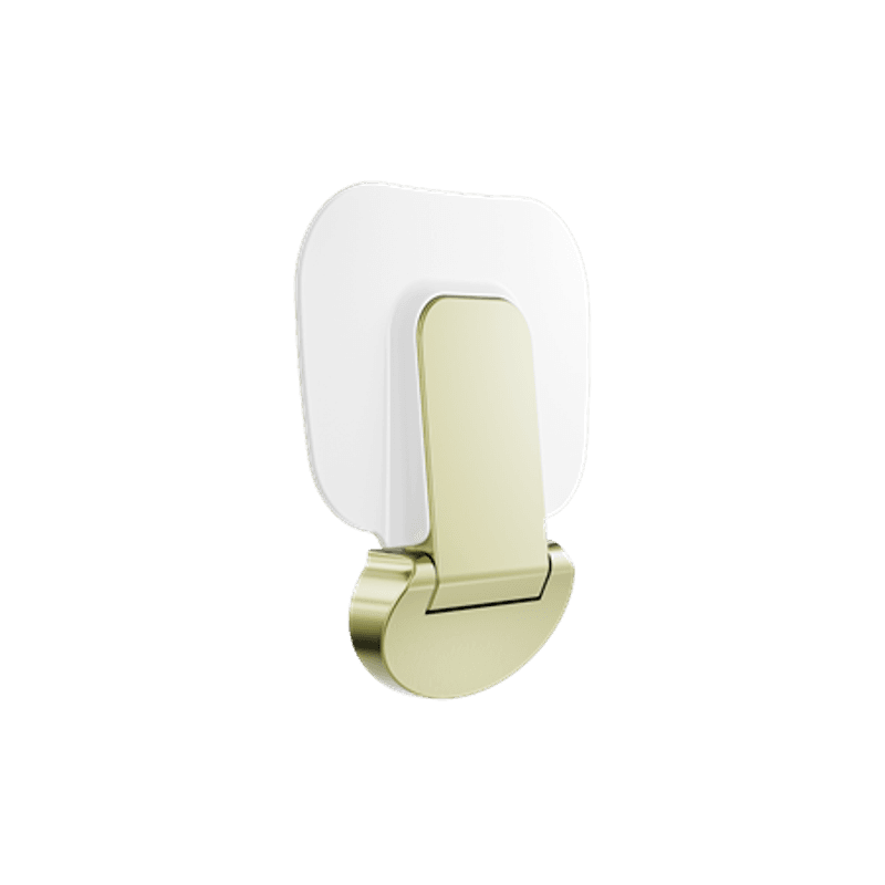 Mecca Care Shower Seat 400×330mm Brushed Gold