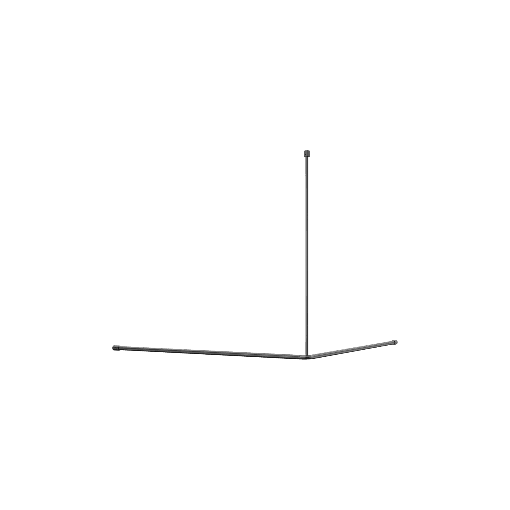 Mecca Care Curtain Rail 1200x1200mm 90 Degree Gun Metal