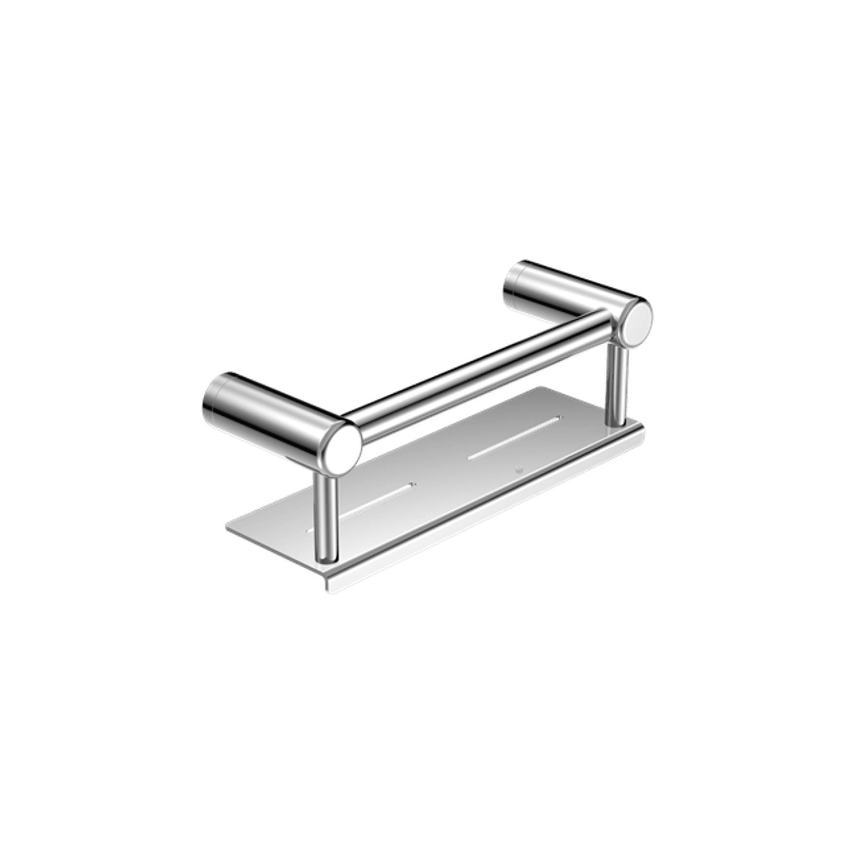 Mecca Care 25mm Grab Rail With Shelf 300mm Chrome