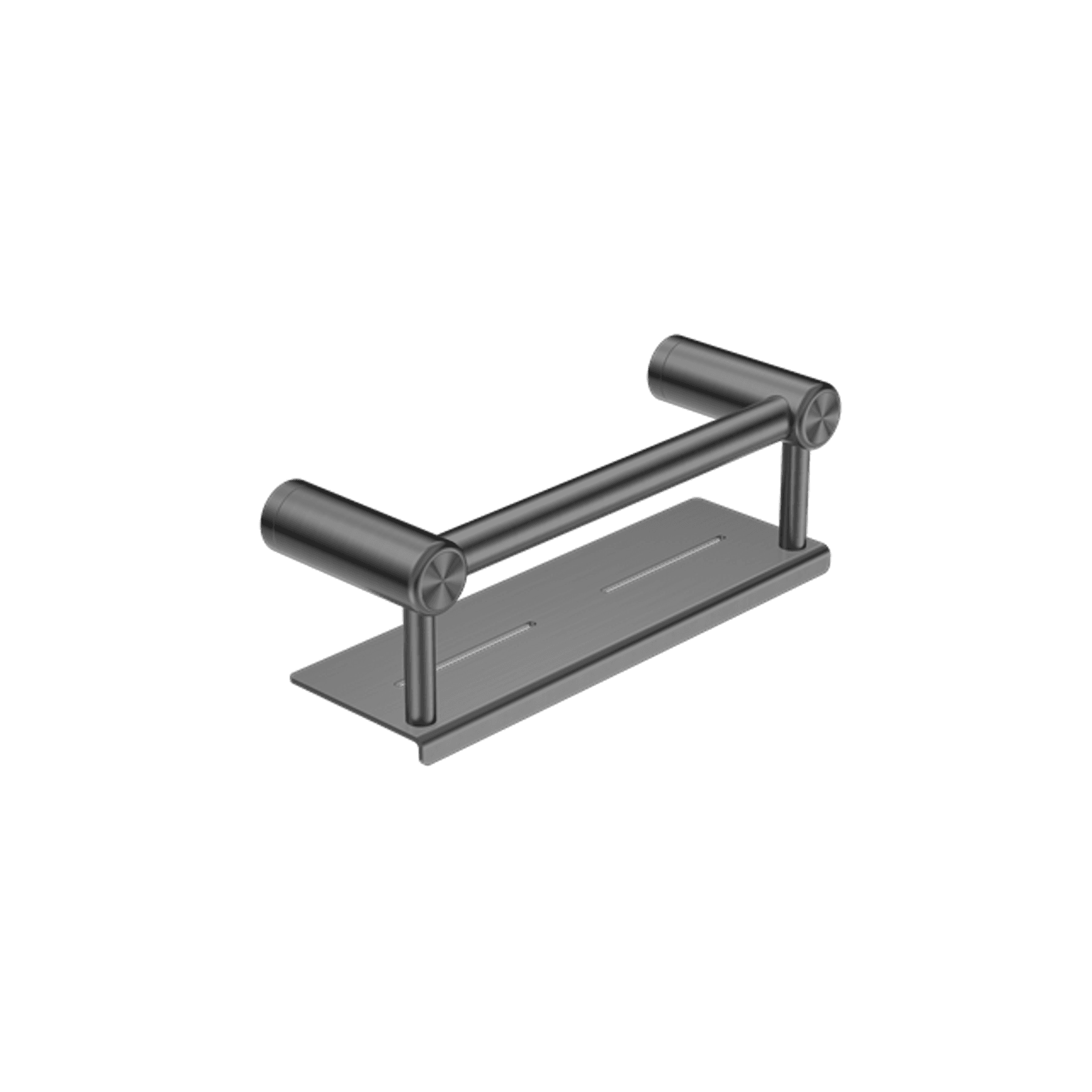 Mecca Care 25mm Grab Rail With Shelf 300mm Gun Metal