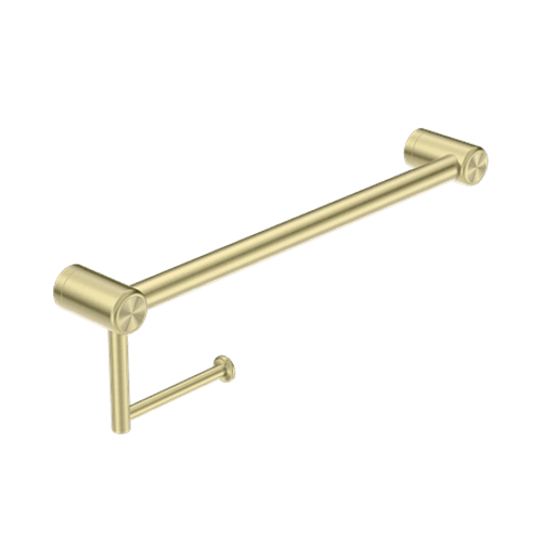 Mecca Care 25mm Toilet Roll Rail 450mm Brushed Gold