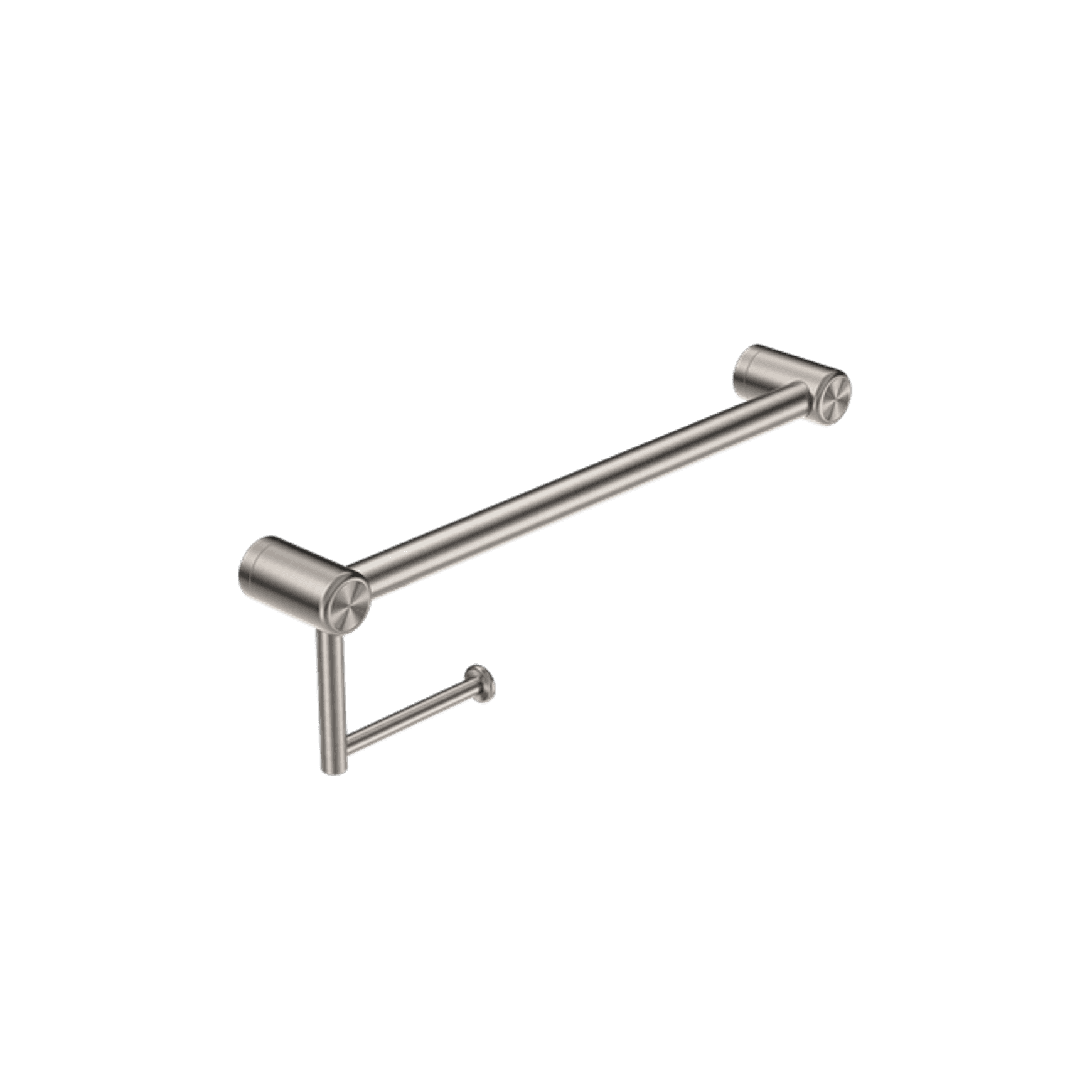 Mecca Care 25mm Toilet Roll Rail 450mm Brushed Nickel