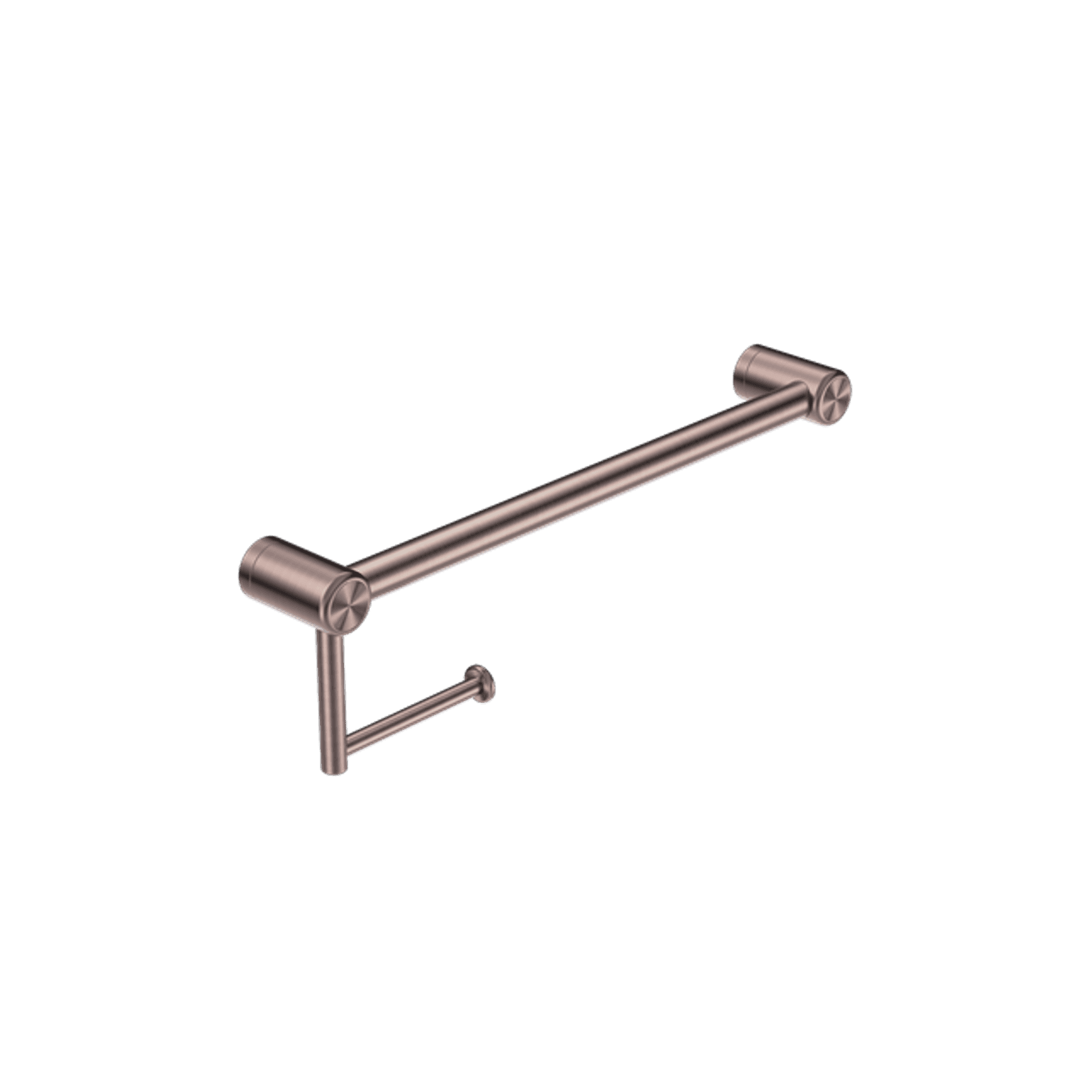 Mecca Care 25mm Toilet Roll Rail 450mm Brushed Bronze