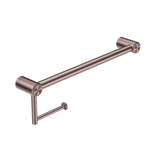 Mecca Care 25mm Toilet Roll Rail 450mm Brushed Bronze