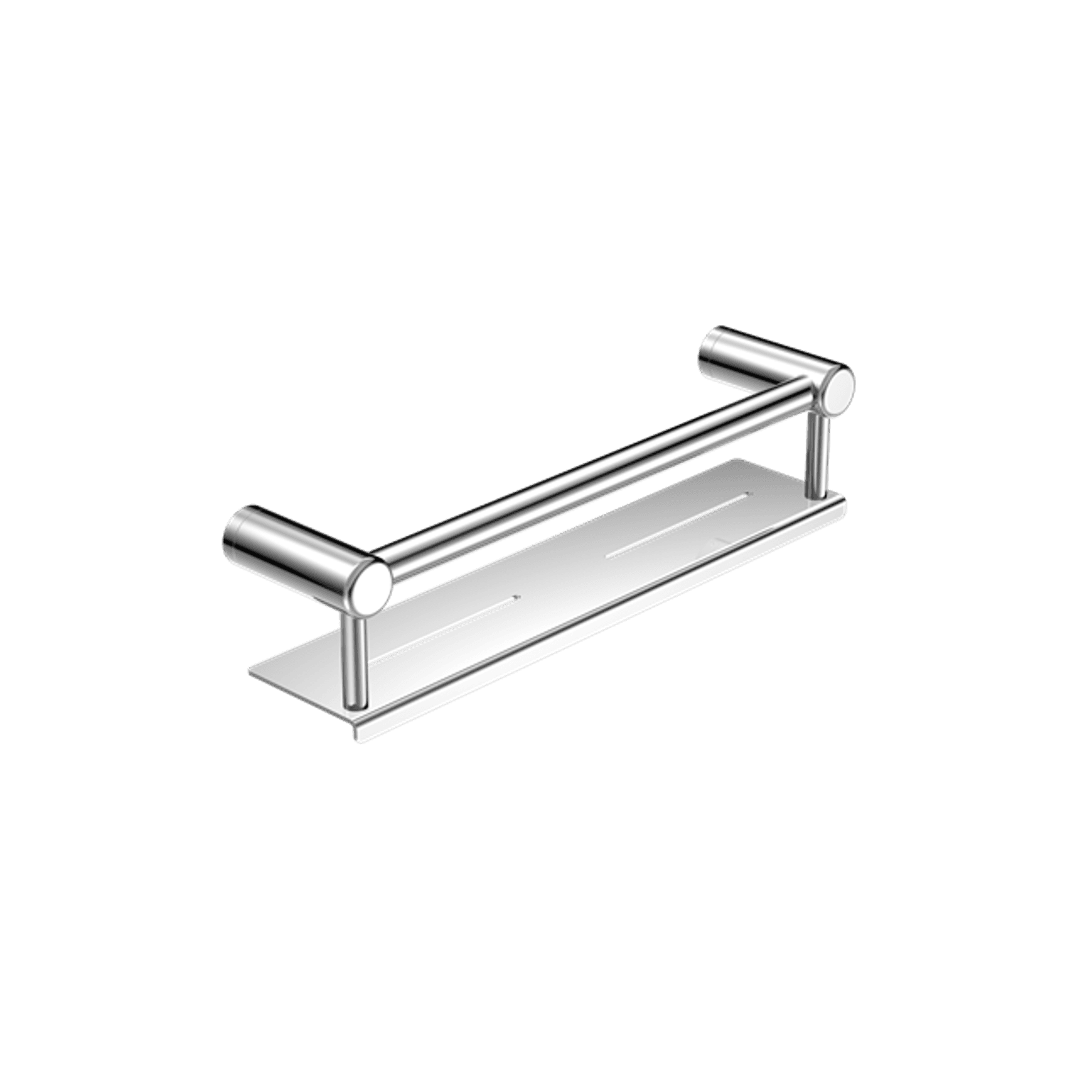Mecca Care 25mm Grab Rail With Shelf 450mm Chrome