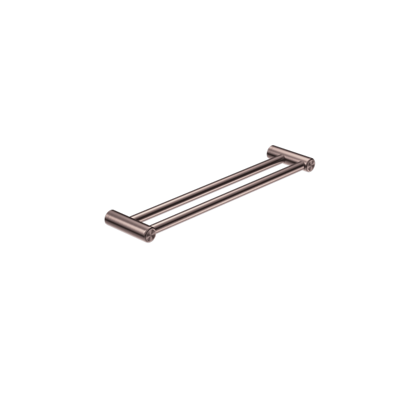 Mecca Care 25mm Double Towel Grab Rail 600mm Brushed Bronze