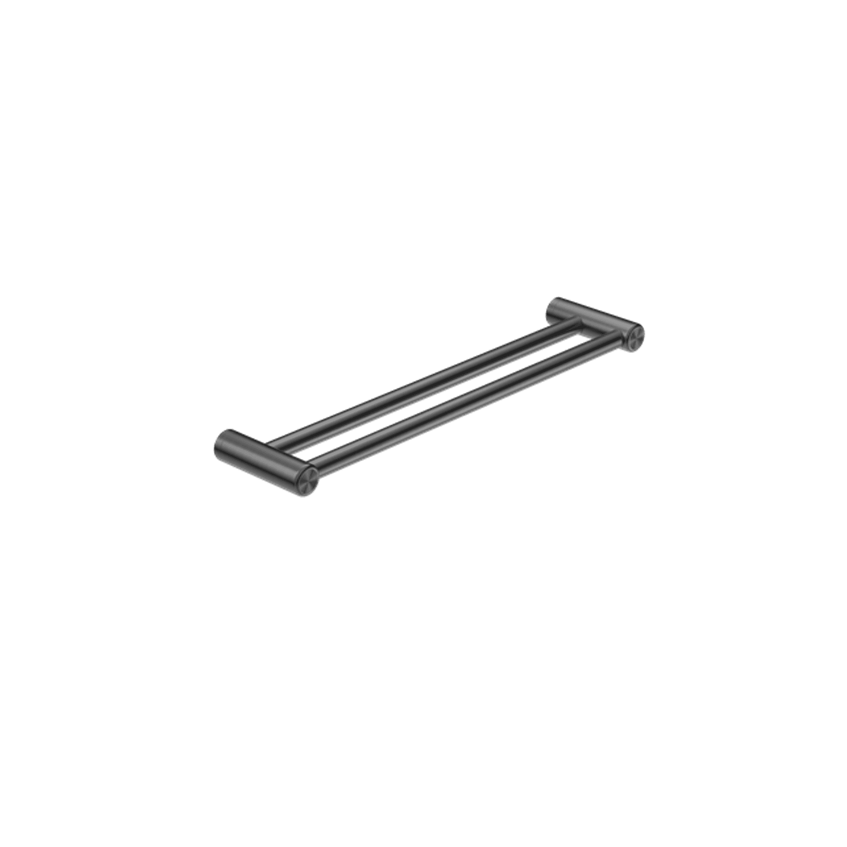 Mecca Care 25mm Double Towel Grab Rail 600mm Gun Metal