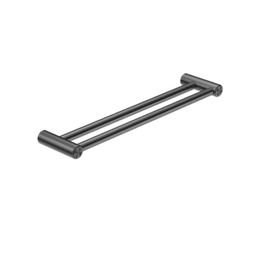 Mecca Care 25mm Double Towel Grab Rail 600mm Gun Metal