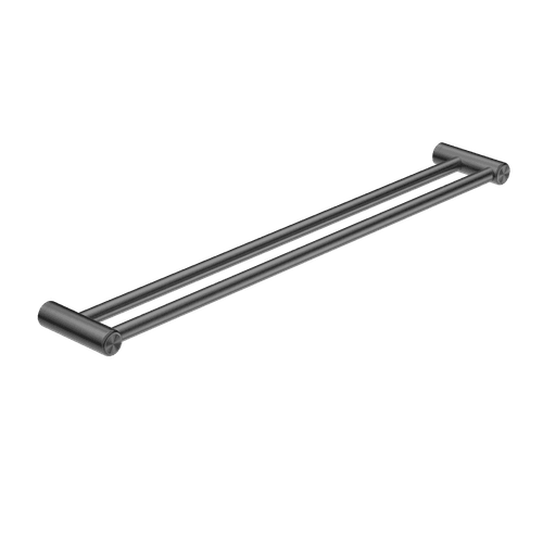 Mecca Care 25mm Double Towel Grab Rail 900mm Gun Metal