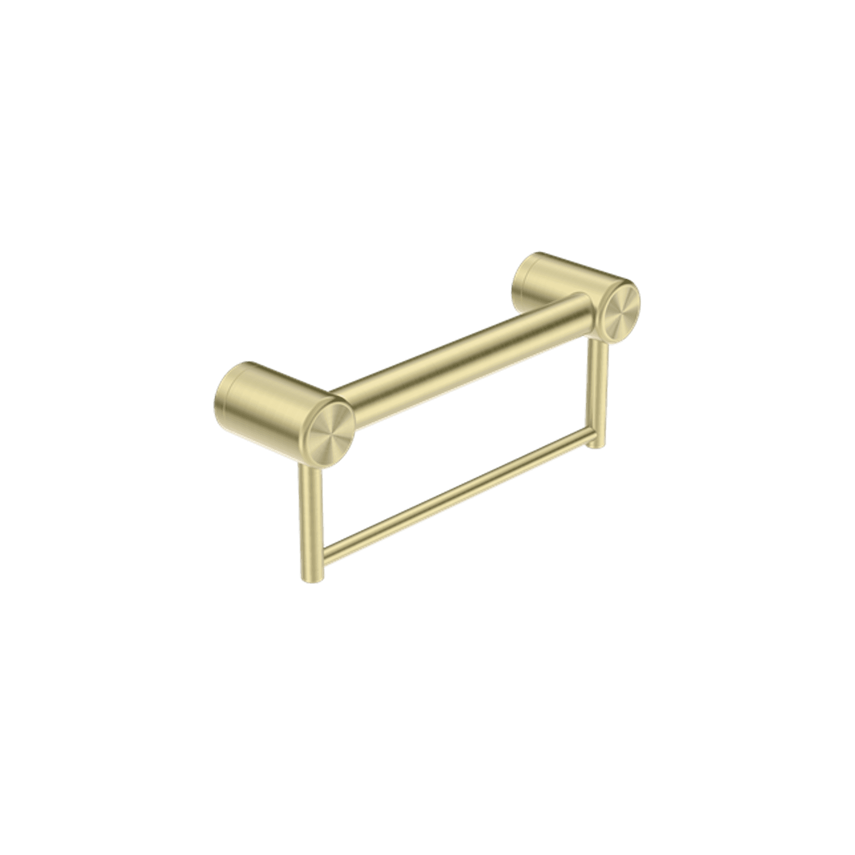 Mecca Care 32mm Grab Rail With Towel Holder 300mm Brushed Gold