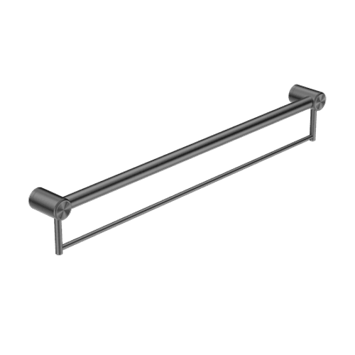 Mecca Care 32mm Grab Rail With Towel Holder 900mm Gun Metal